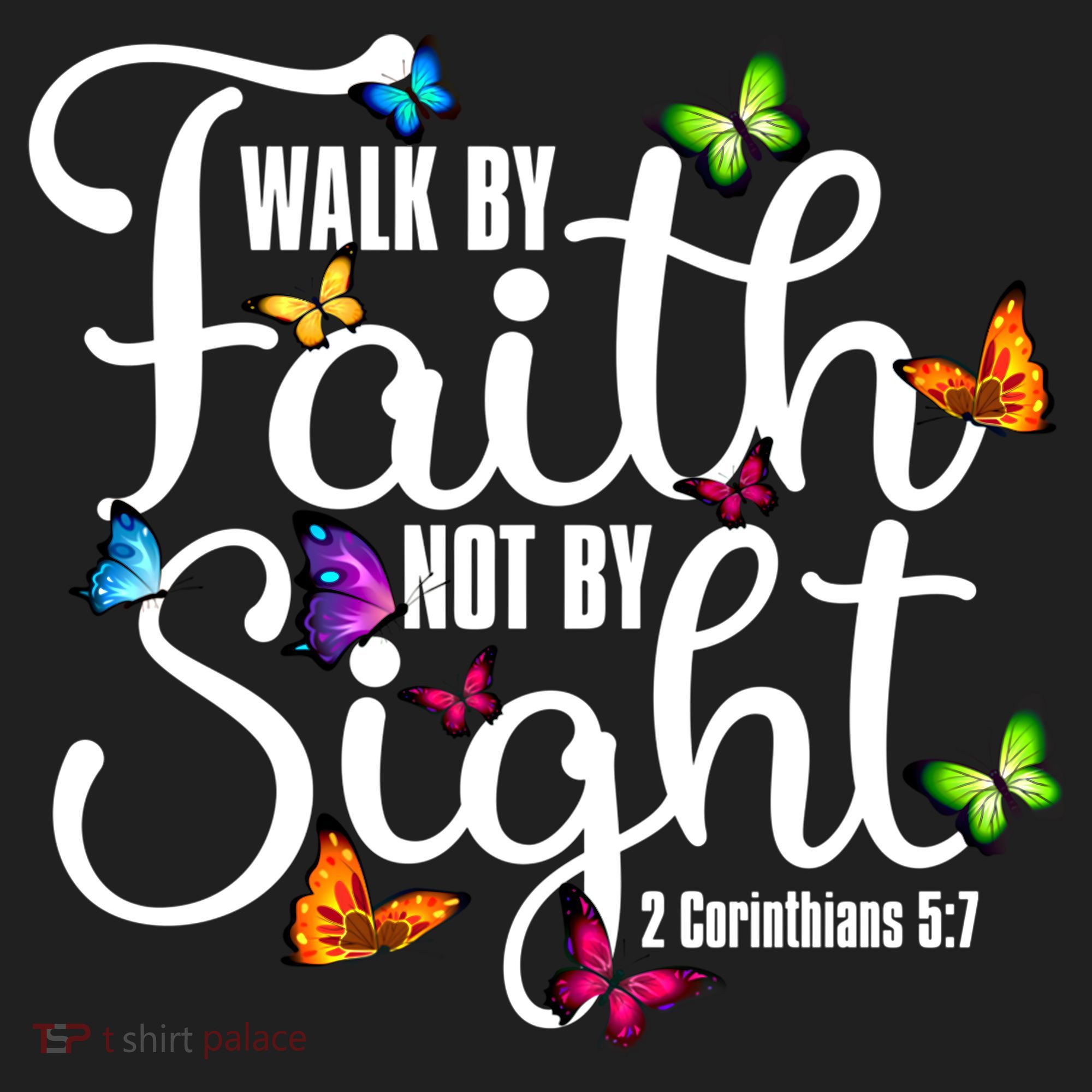 Walk By Faith Not By Sight 2 Corinthians 5 7 Butterfly Art Gift Hat