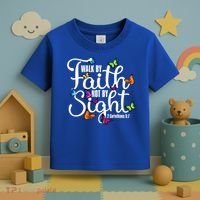 Walk By Faith Not By Sight 2 Corinthians 5 7 Butterfly Art Gift Toddler T-Shirt thumb 3