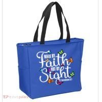 Walk By Faith Not By Sight 2 Corinthians 5 7 Butterfly Art Gift Tote Bag thumb 2