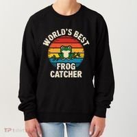 Worlds Best Frog Catcher Frog Women's Sweatshirt thumb 0