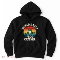 Worlds Best Frog Catcher Frog Hoodie thumb 0
