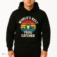 Worlds Best Frog Catcher Frog Hoodie thumb 2