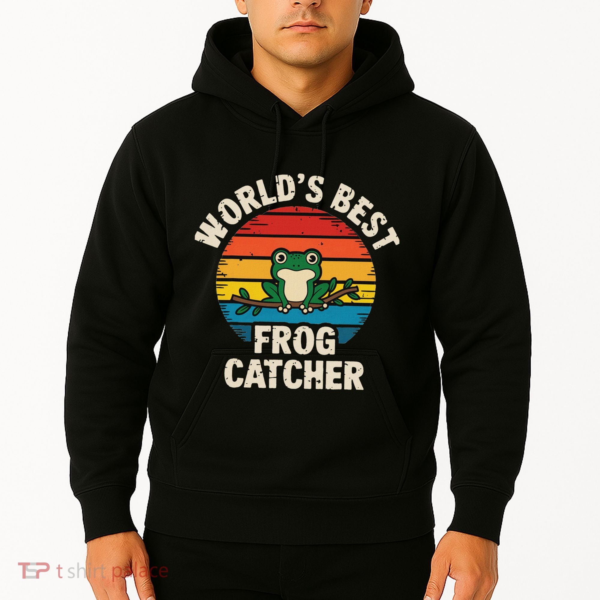 Worlds Best Frog Catcher Frog Hoodie