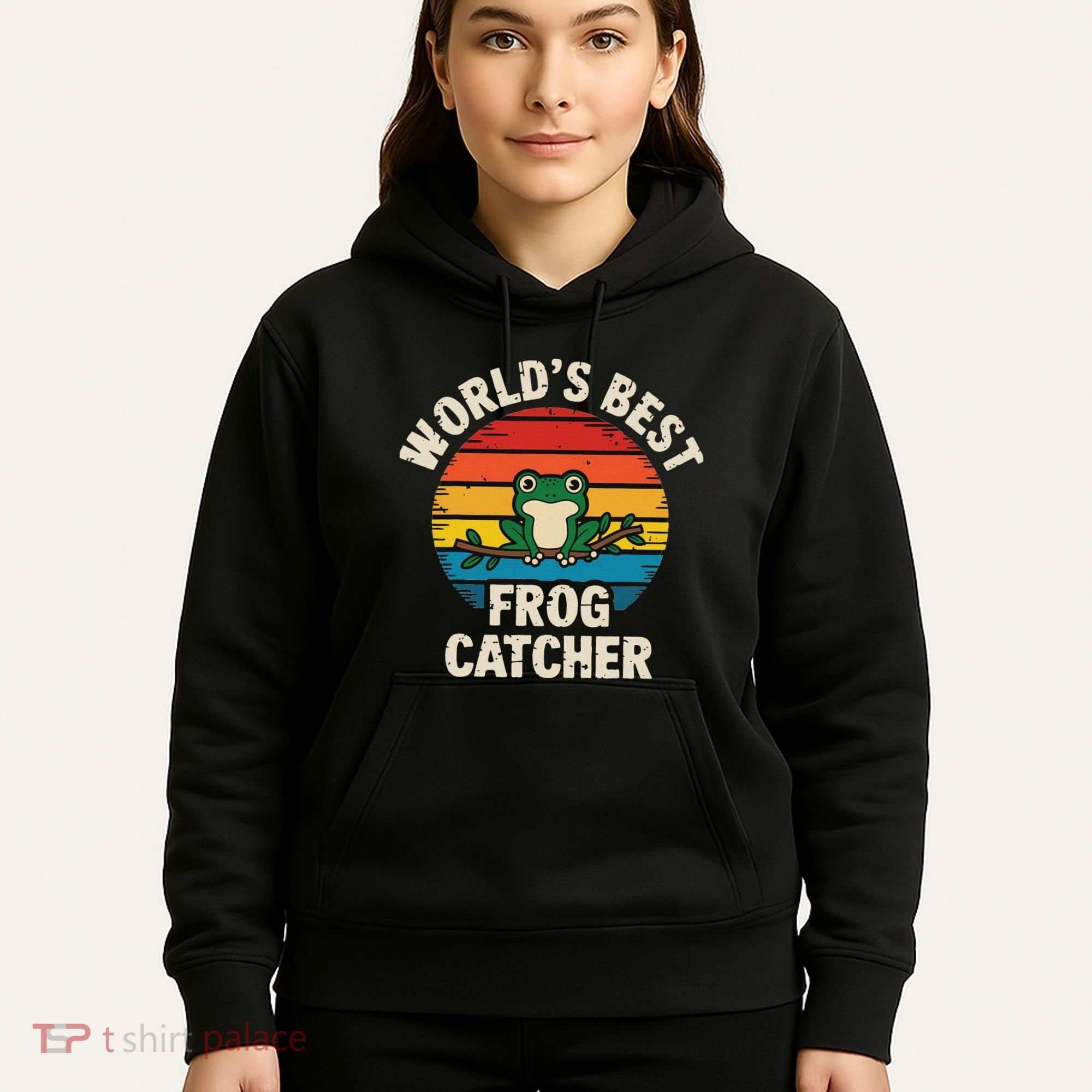 Worlds Best Frog Catcher Frog Hoodie