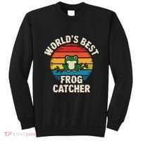 Worlds Best Frog Catcher Frog Sweatshirt thumb 0