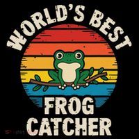 Worlds Best Frog Catcher Frog Sweatshirt thumb 3