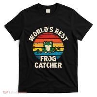 Worlds Best Frog Catcher Frog T-Shirt thumb 0