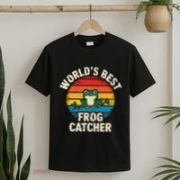 Worlds Best Frog Catcher Frog T-Shirt thumb 2