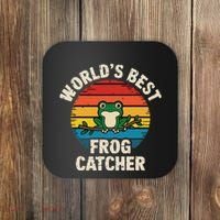 Worlds Best Frog Catcher Frog Coaster thumb 0