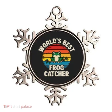 Worlds Best Frog Catcher Frog Ornament