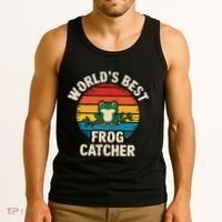 Worlds Best Frog Catcher Frog Tank Top thumb 3