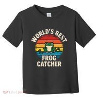 Worlds Best Frog Catcher Frog Toddler T-Shirt thumb 0