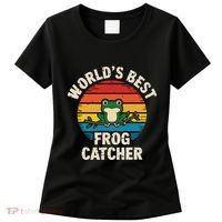 Worlds Best Frog Catcher Frog Women's T-Shirt thumb 0