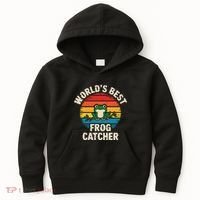 Worlds Best Frog Catcher Frog Kids Hoodie thumb 0