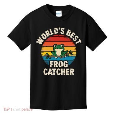 Worlds Best Frog Catcher Frog Kids T-Shirt