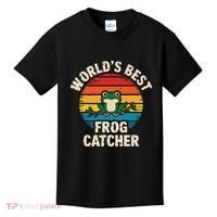 Worlds Best Frog Catcher Frog Kids T-Shirt thumb 0
