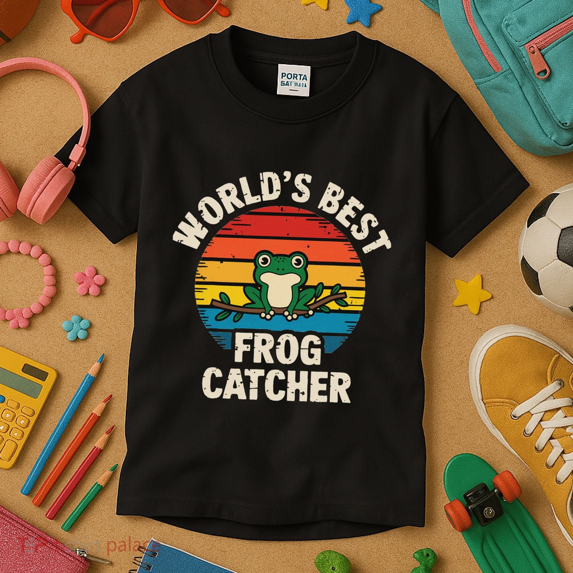 Worlds Best Frog Catcher Frog Kids T-Shirt