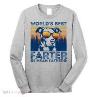 Worlds Best Farter I Mean Father Best Dad Ever Cool Dog Long Sleeve Shirt thumb 0