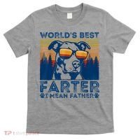 Worlds Best Farter I Mean Father Best Dad Ever Cool Dog T-Shirt thumb 0