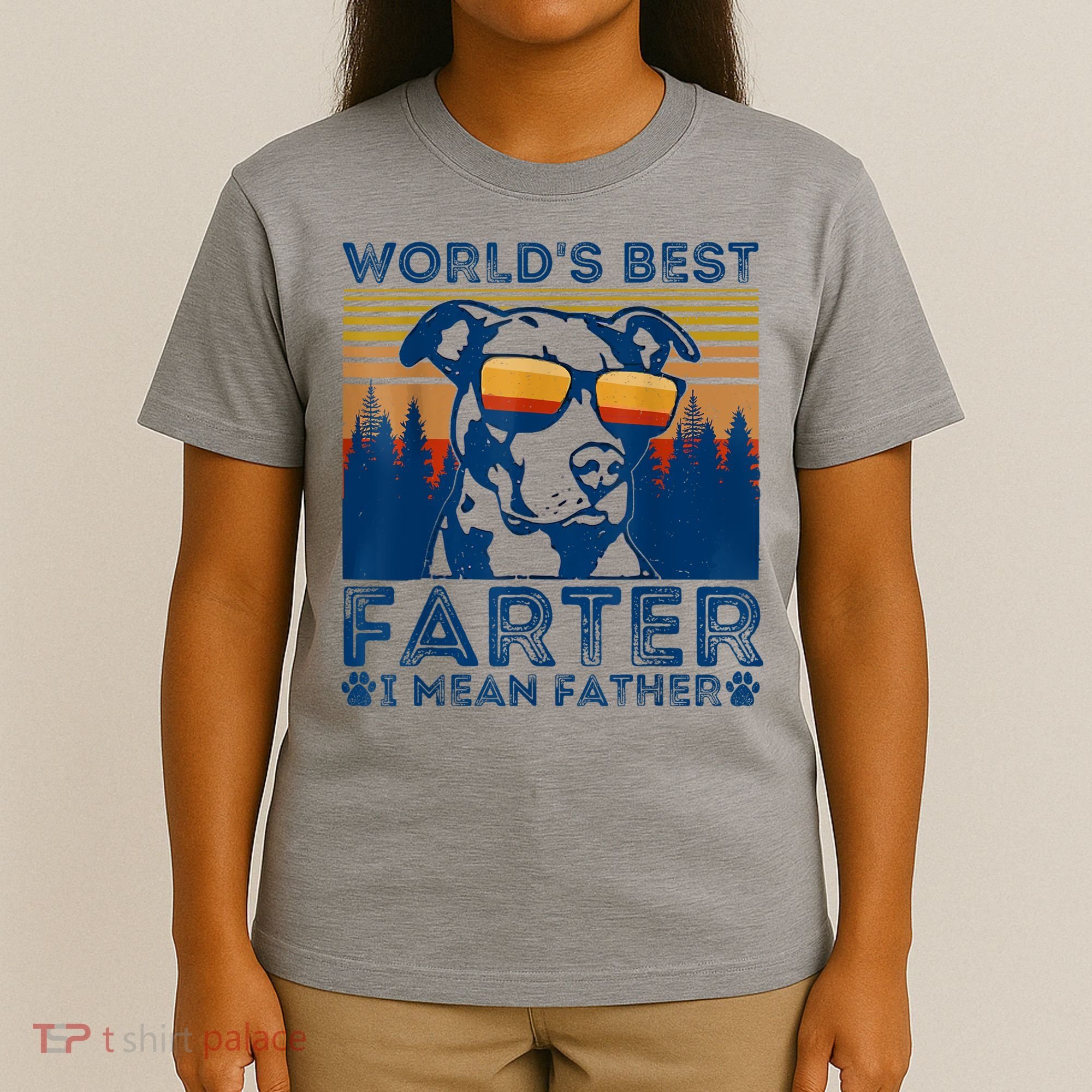 Worlds Best Farter I Mean Father Best Dad Ever Cool Dog T-Shirt