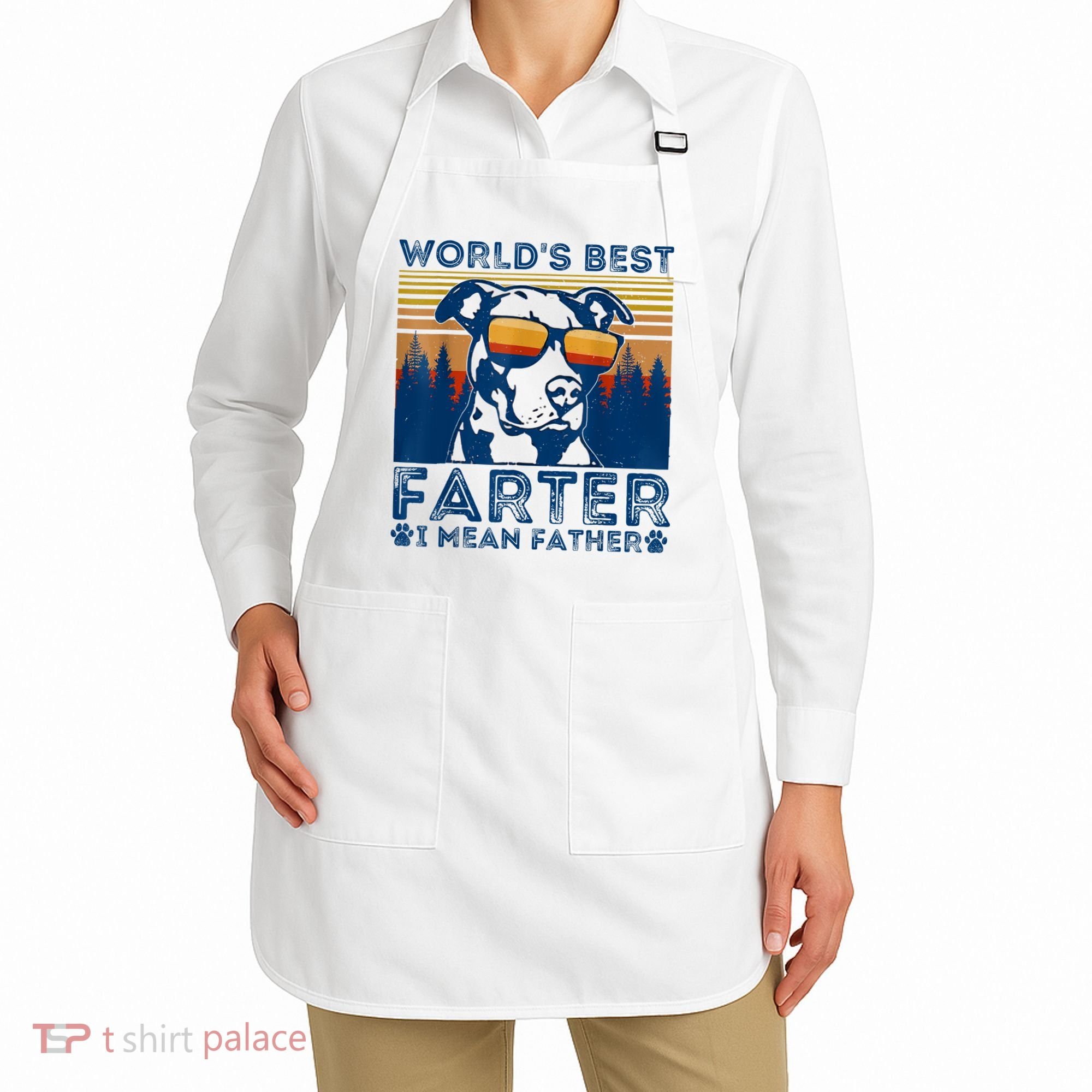 Worlds Best Farter I Mean Father Best Dad Ever Cool Dog Apron