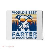 Worlds Best Farter I Mean Father Best Dad Ever Cool Dog Mousepad thumb 0