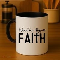 Walk By Faith , Faith T Coffee Mug thumb 4