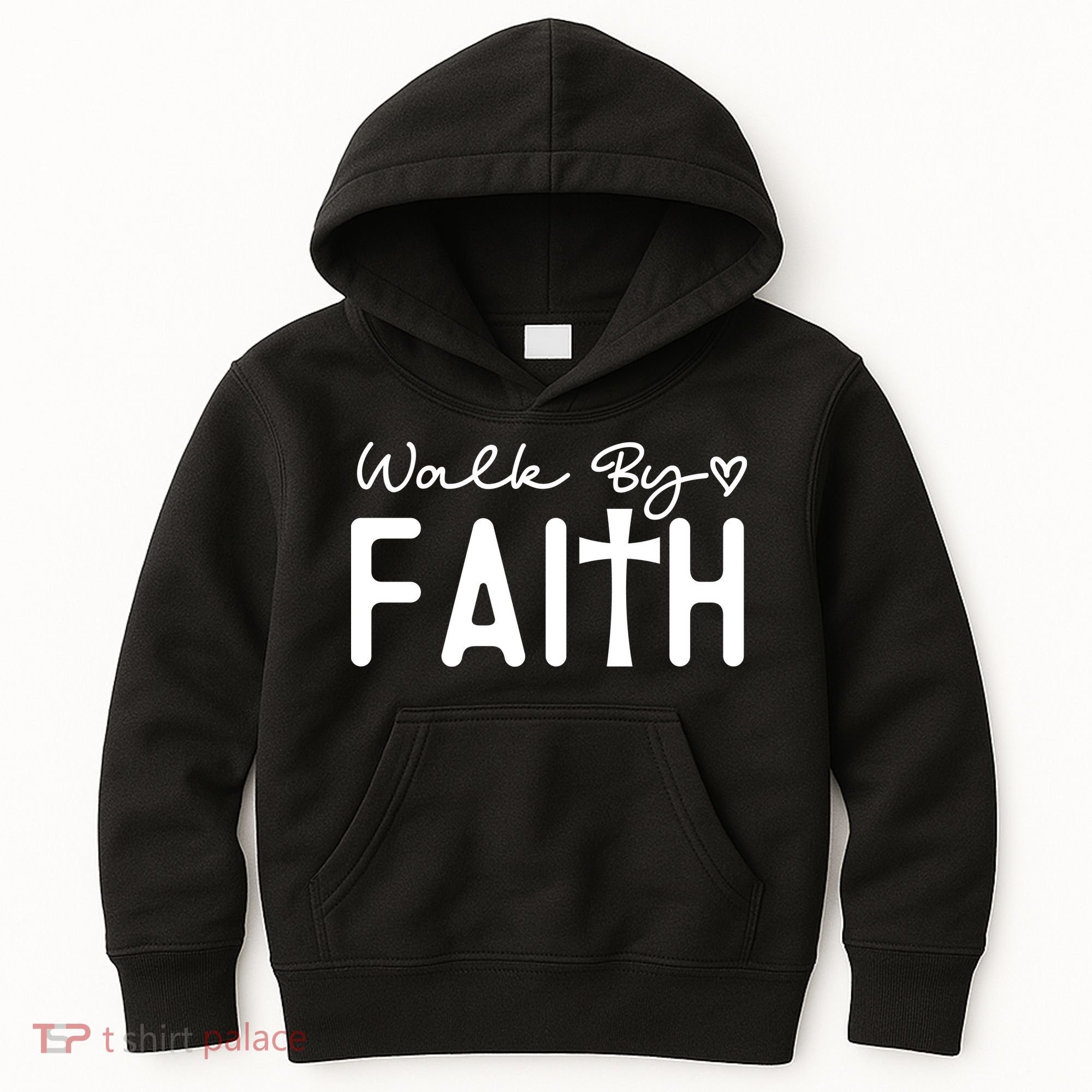Walk By Faith , Faith T Kids Hoodie