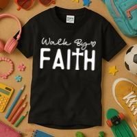 Walk By Faith , Faith T Kids T-Shirt thumb 3
