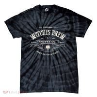 Witches Brew Funny 1692 Coffee Company Black Magic Co Tie-Dye T-Shirt thumb 0
