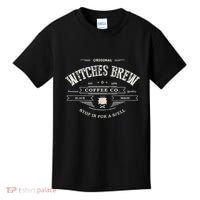 Witches Brew Funny 1692 Coffee Company Black Magic Co Kids T-Shirt thumb 0