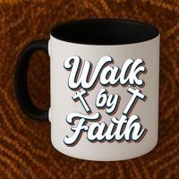Walk By Faith T Coffee Mug thumb 2