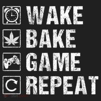 Wake Bake Game Repeat Video Game Weed Smoker Pot Gift Hat thumb 2