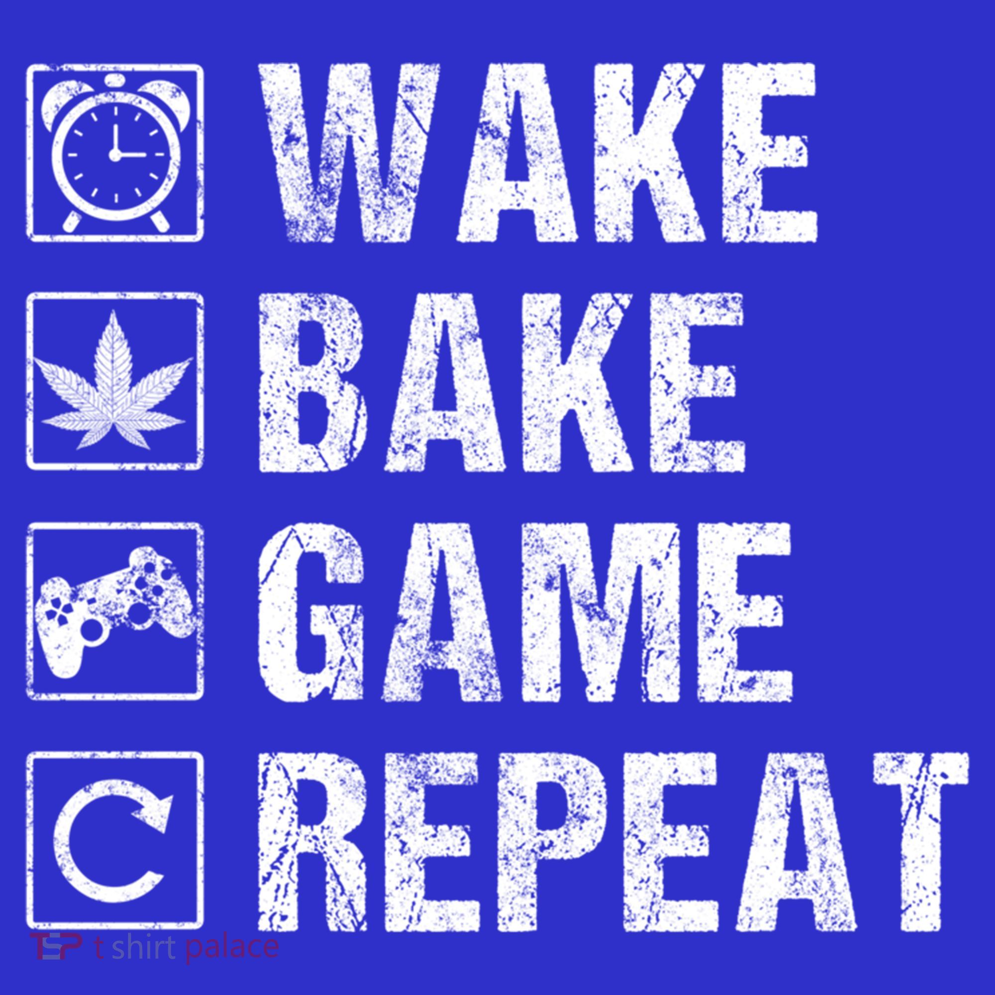 Wake Bake Game Repeat Video Game Weed Smoker Pot Gift Women's Tank Top