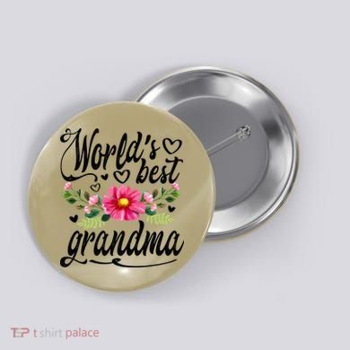 World's Best Grandma Mother's Day Gift Button