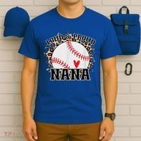 Wo Baseball Grandma aunt Mama Matching Baseball nana, Mother's Day T-Shirt thumb 6