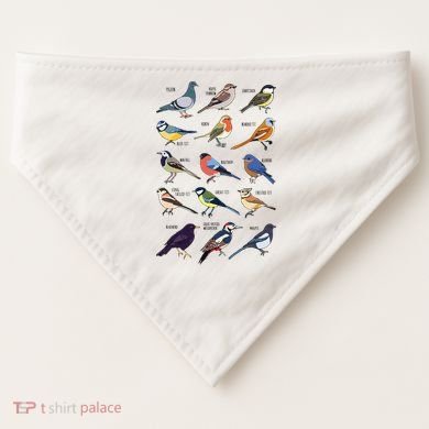 Wildlife Birds Gift For Bird Watching Birder USA-Made Doggie Bandana