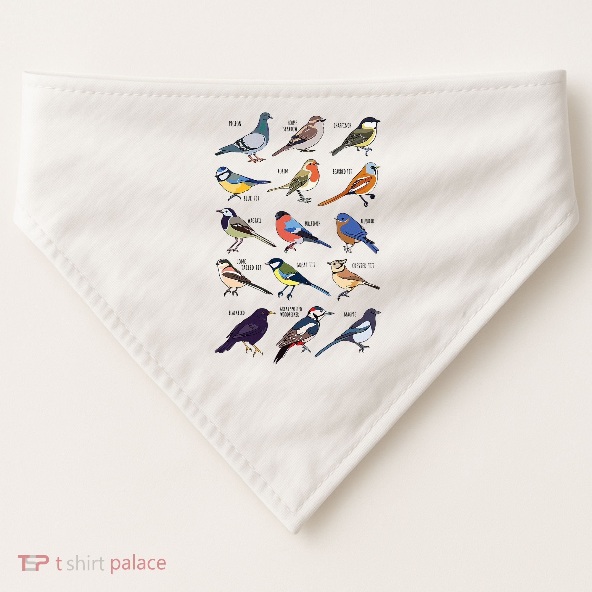 Wildlife Birds Gift For Bird Watching Birder USA-Made Doggie Bandana