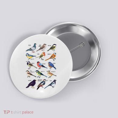 Wildlife Birds Gift For Bird Watching Birder Button