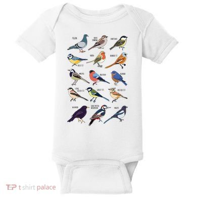 Wildlife Birds Gift For Bird Watching Birder Baby Bodysuit