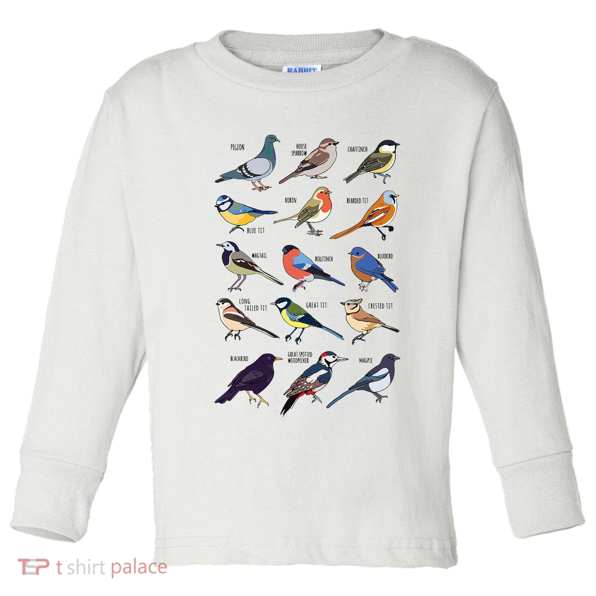 Wildlife Birds Gift For Bird Watching Birder Toddler Long Sleeve Shirt