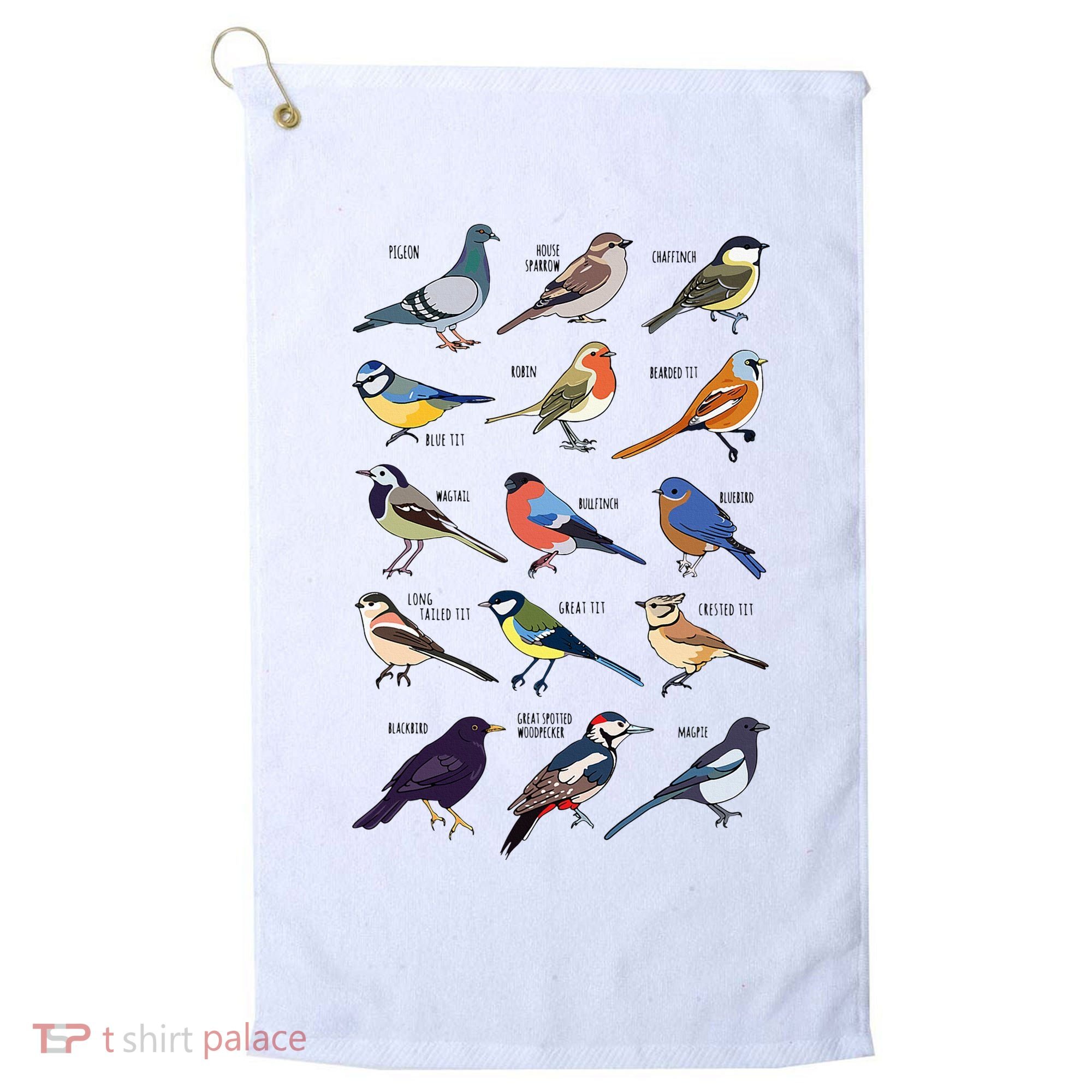 Wildlife Birds Gift For Bird Watching Birder Golf Towel