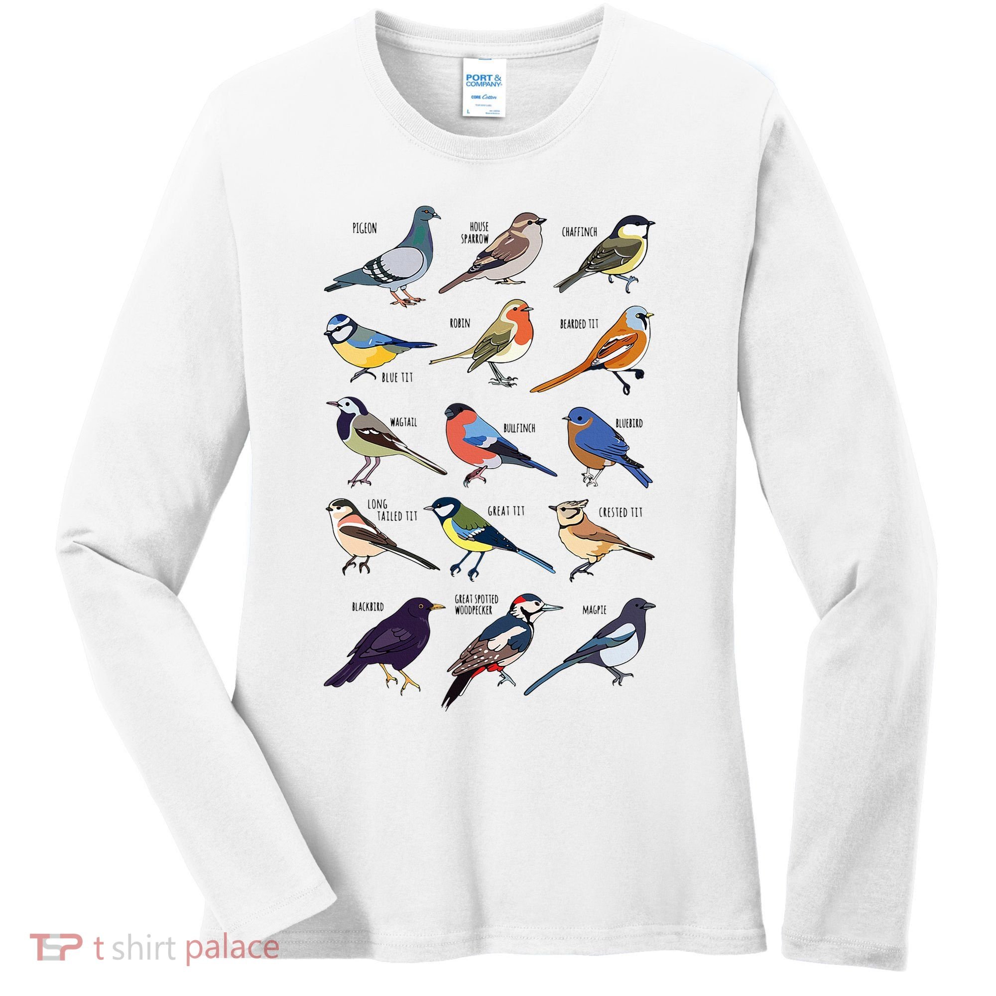 Wildlife Birds Gift For Bird Watching Birder Women's Long Sleeve Shirt