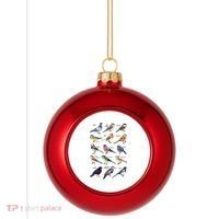 Wildlife Birds Gift For Bird Watching Birder Plastic Christmas Ball Ornament thumb 0