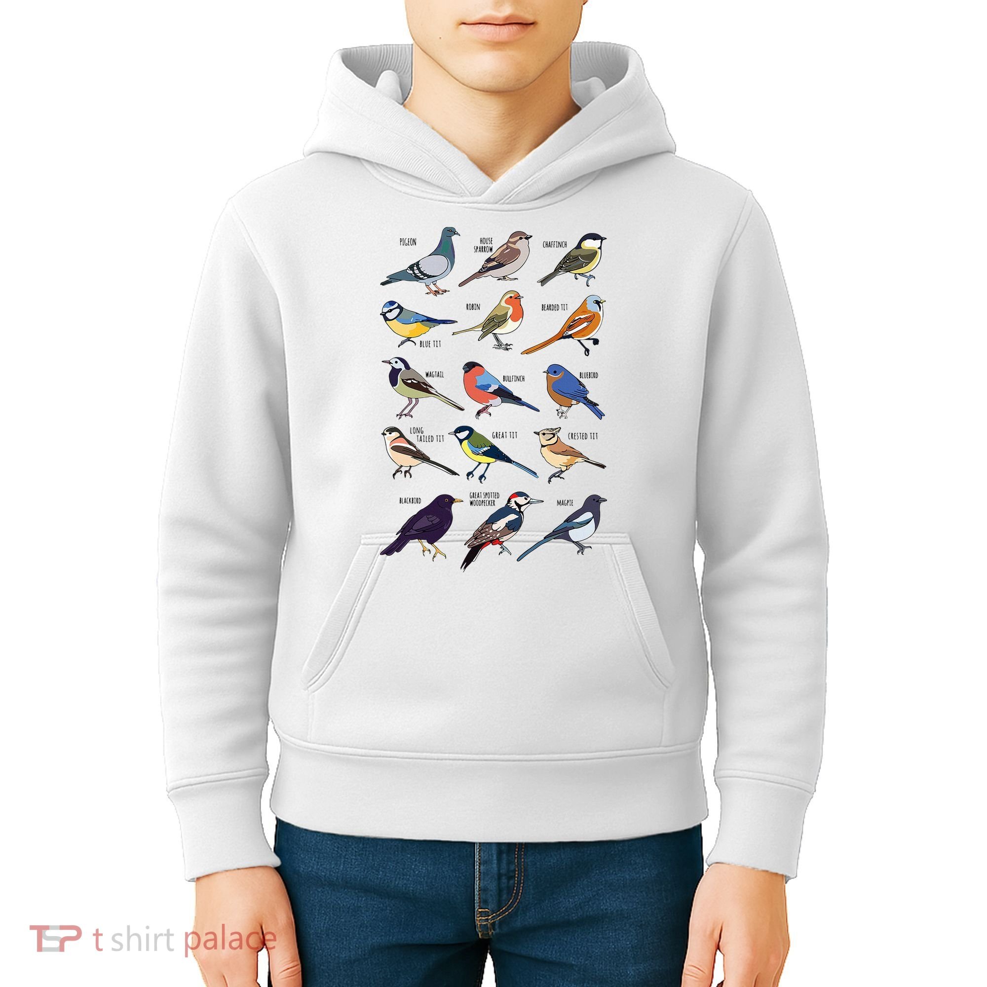 Wildlife Birds Gift For Bird Watching Birder Kids Hoodie