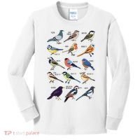 Wildlife Birds Gift For Bird Watching Birder Kids Long Sleeve Shirt thumb 0