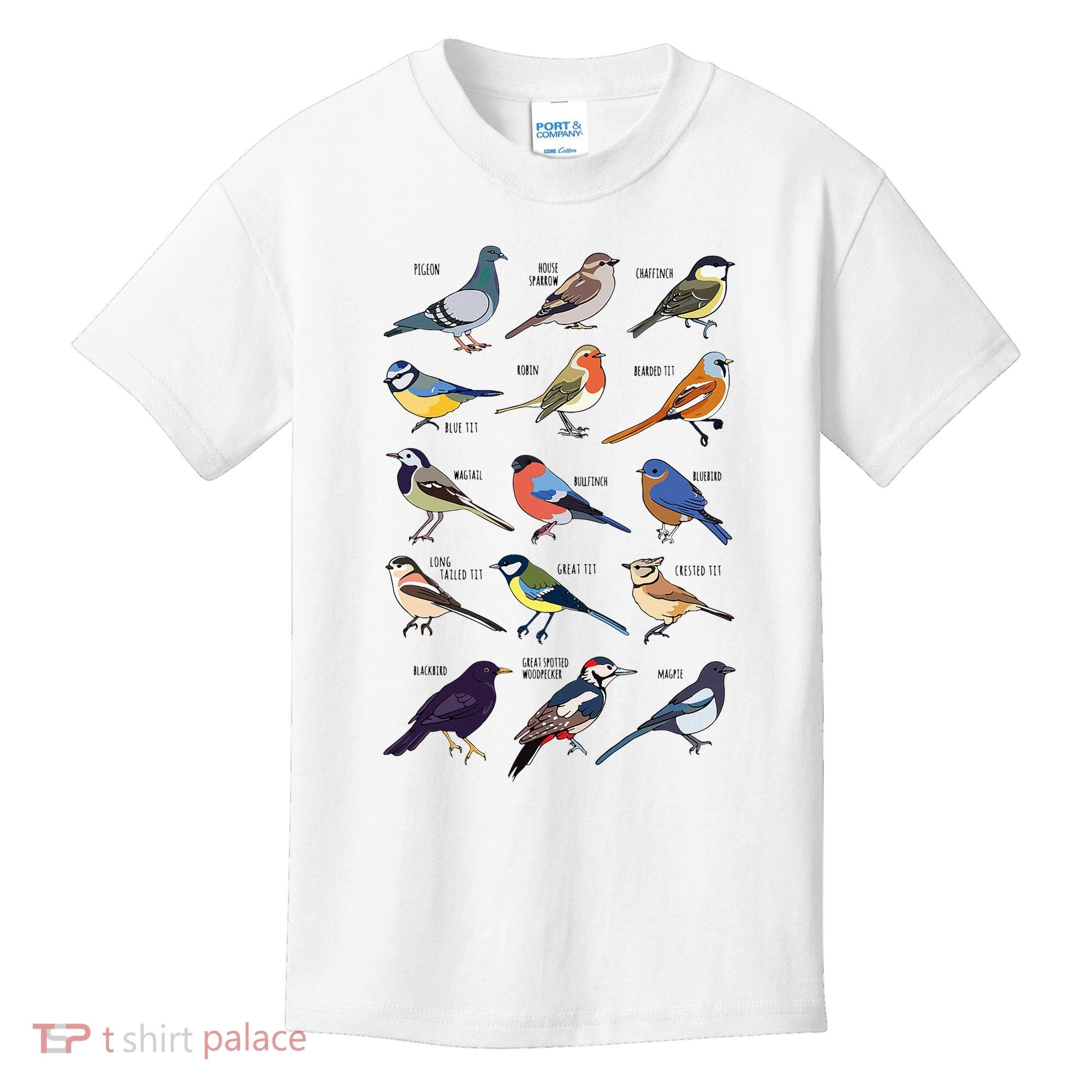 Wildlife Birds Gift For Bird Watching Birder Kids T-Shirt