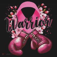 Warrior Boxing Gloves Ribbon Breast Cancer Awareness Sweatshirt thumb 3