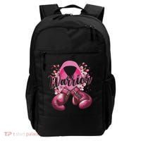 Warrior Boxing Gloves Ribbon Breast Cancer Awareness Backpack thumb 0