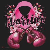 Warrior Boxing Gloves Ribbon Breast Cancer Awareness Beanie thumb 2